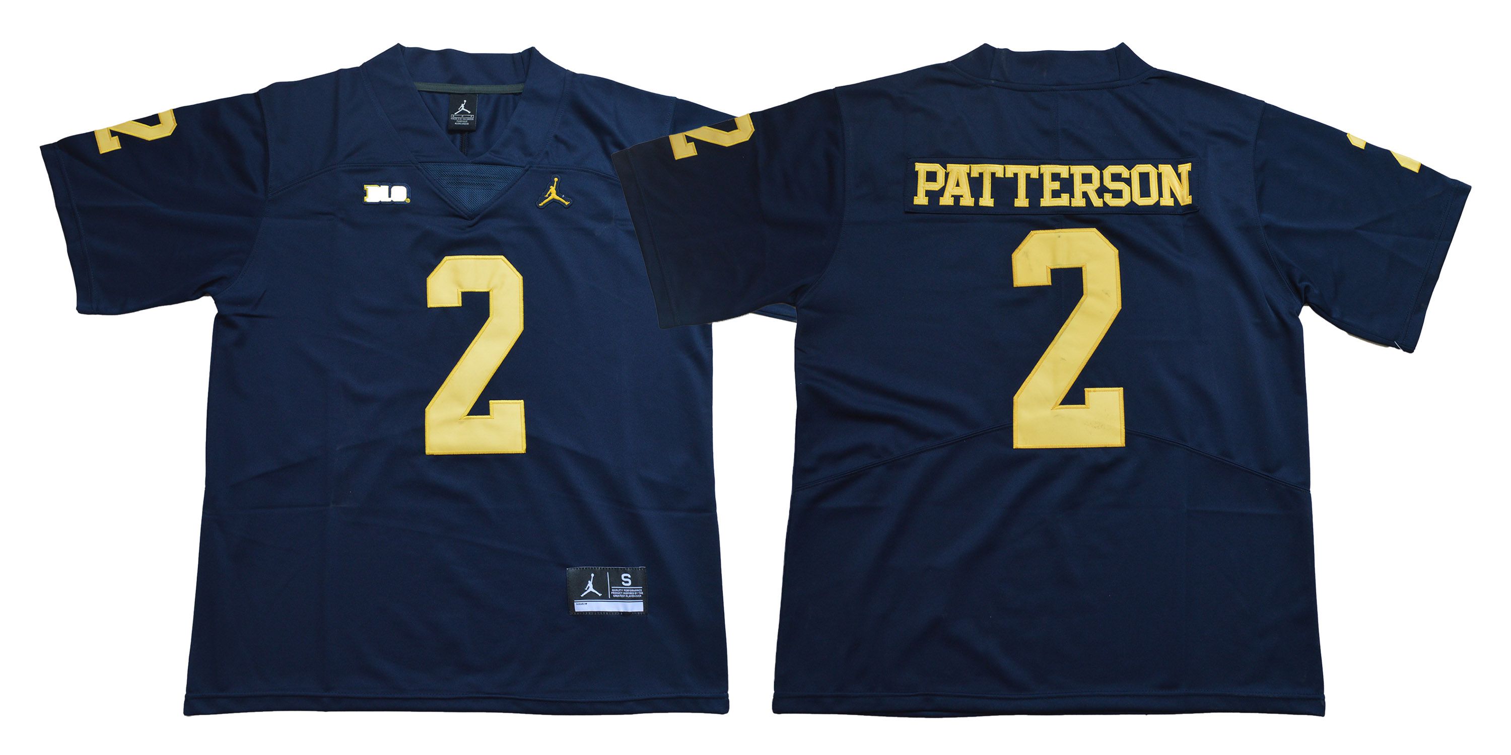 Men Michigan Wolverines #2 Patterson Blue NCAA Jerseys->ncaa teams->NCAA Jersey